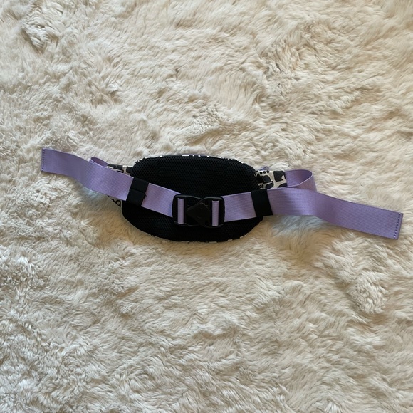 KAVU Black and Purple Patterned Waist Bag - Picture 3 of 7